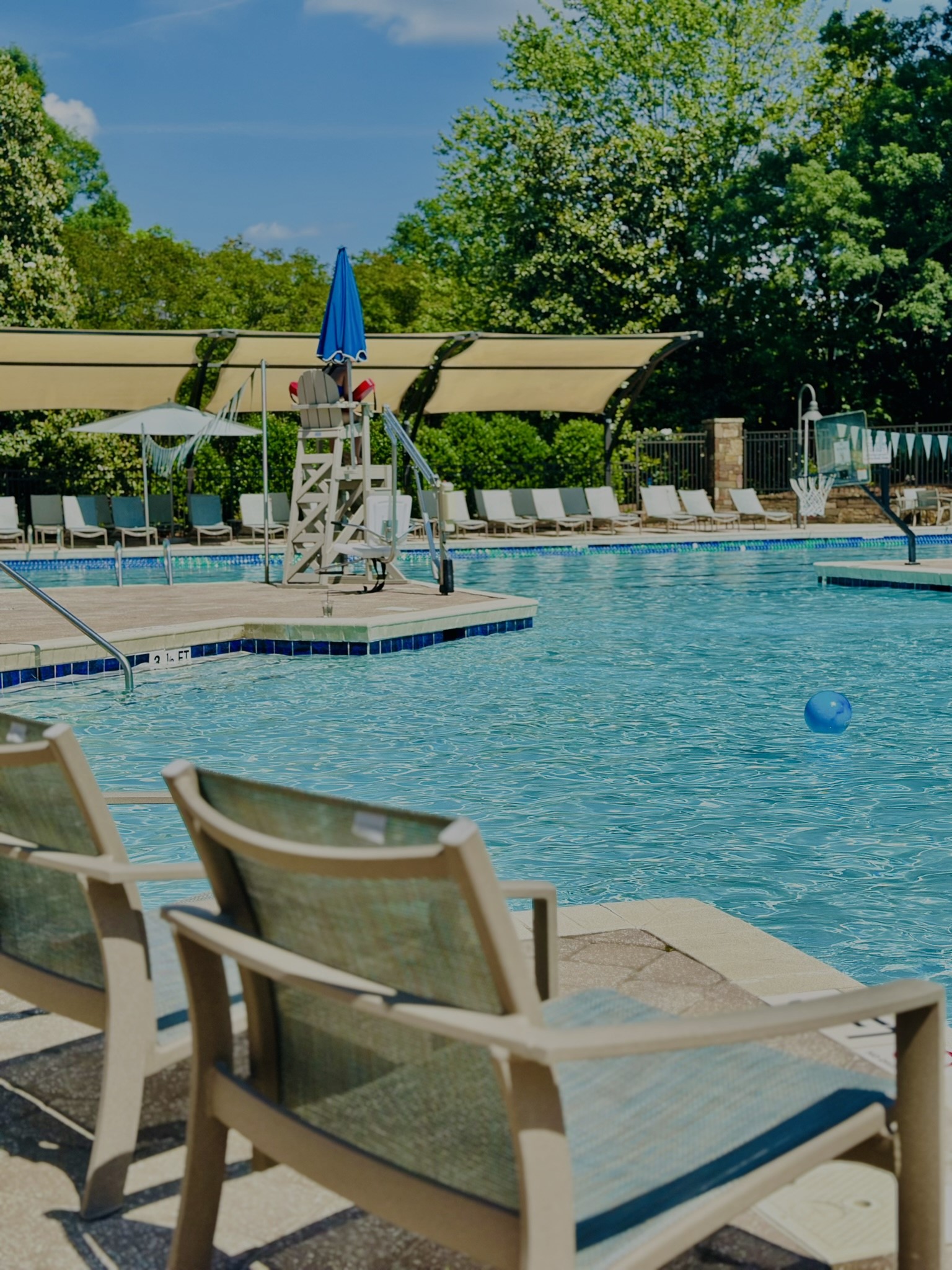 pool and lifeguard station